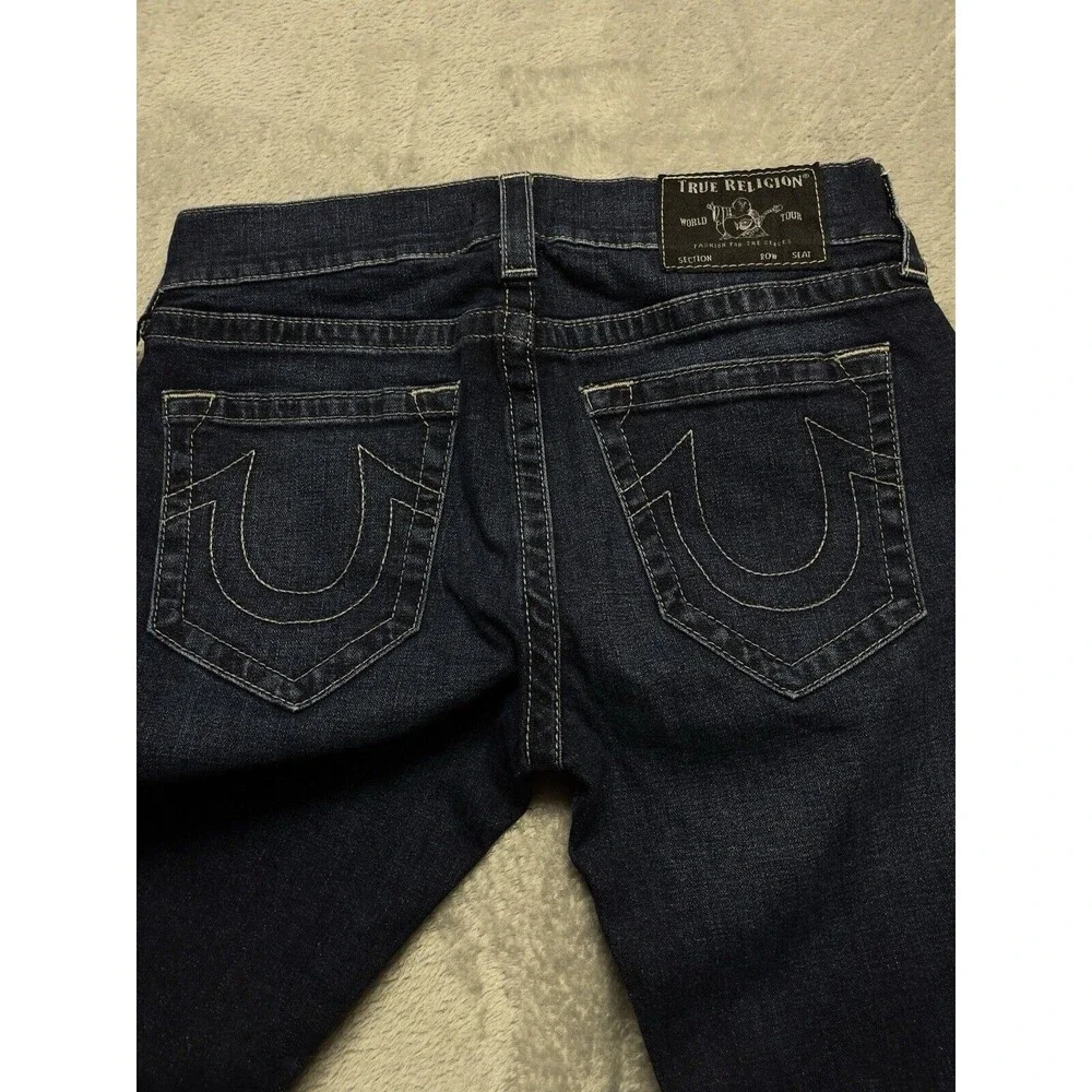 True Religion Rocco Relaxed Skinny No Flap Men’s Stretch Blue Jeans Size 31x34
